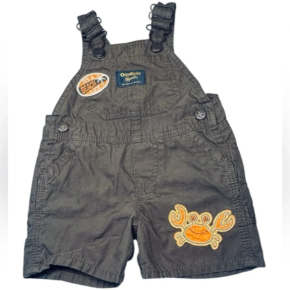 🦀 OshKosh B’gosh Baby Overalls – Size 6 Months 🧡